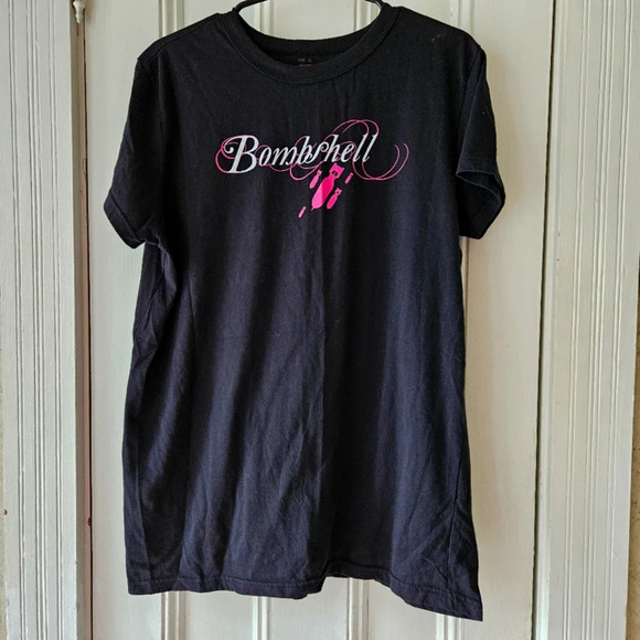 Rothco Bombshell Black with Pink Military Bomb T-Shirt XL - Picture 1 of 4
